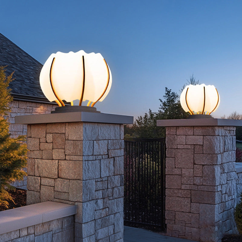 Contemporary Creative Waterproof Solar Flower Iron PE LED Outdoor Light Landscape Lighting For Garden
