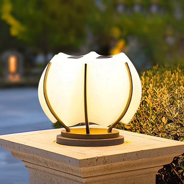 Contemporary Creative Waterproof Solar Flower Iron PE LED Outdoor Light Landscape Lighting For Garden