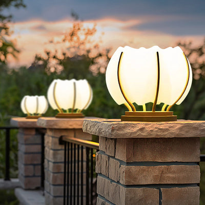 Contemporary Creative Waterproof Solar Flower Iron PE LED Outdoor Light Landscape Lighting For Garden