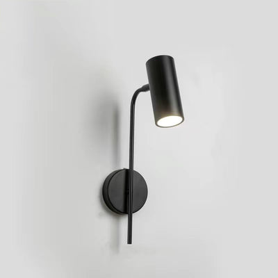Contemporary Industrial Rotatable Cylindrical Iron 1-Light Wall Sconce Lamp For Bedroom