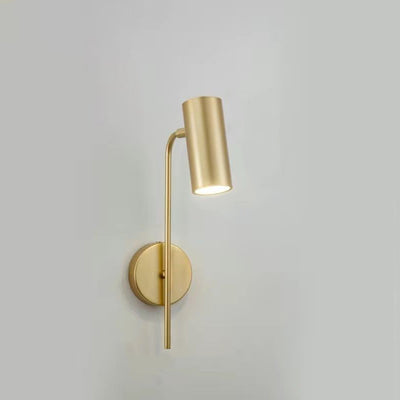 Contemporary Industrial Rotatable Cylindrical Iron 1-Light Wall Sconce Lamp For Bedroom