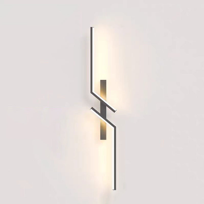 Modern Minimalist Linear Hardware Aluminum LED Wall Sconce Lamp For Hallway