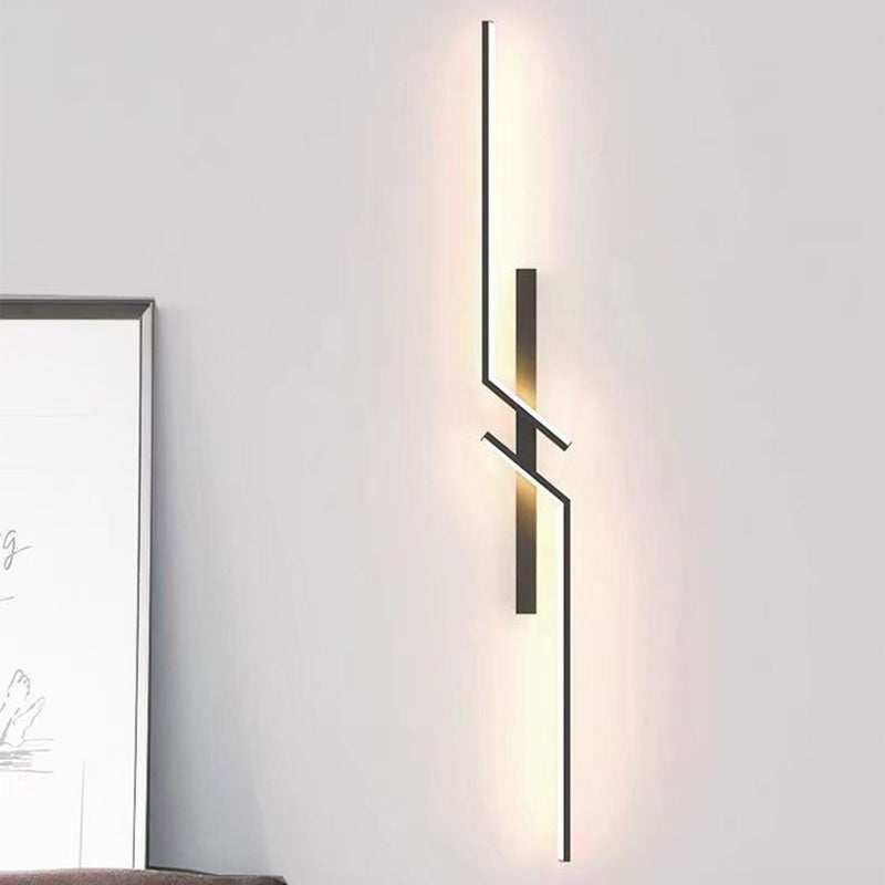 Modern Minimalist Linear Hardware Aluminum LED Wall Sconce Lamp For Hallway