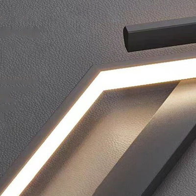 Modern Minimalist Linear Hardware Aluminum LED Wall Sconce Lamp For Hallway