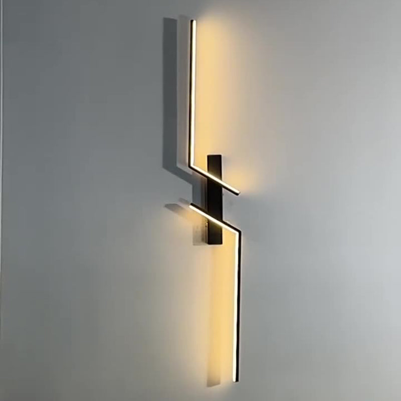 Modern Minimalist Linear Hardware Aluminum LED Wall Sconce Lamp For Hallway