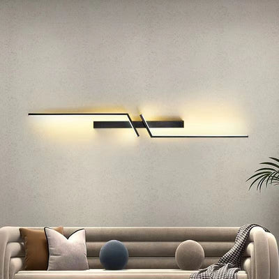 Modern Minimalist Linear Hardware Aluminum LED Wall Sconce Lamp For Hallway