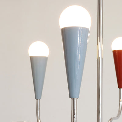 Modern Minimalist Tree Branch Iron Carbon Steel 6/9/12-Light Chandelier For Living Room