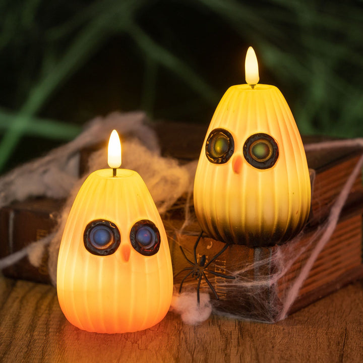 Veilleuse décorative moderne en PVC avec LED en forme de chouette pour Halloween, pour enfants, pour chambre à coucher 