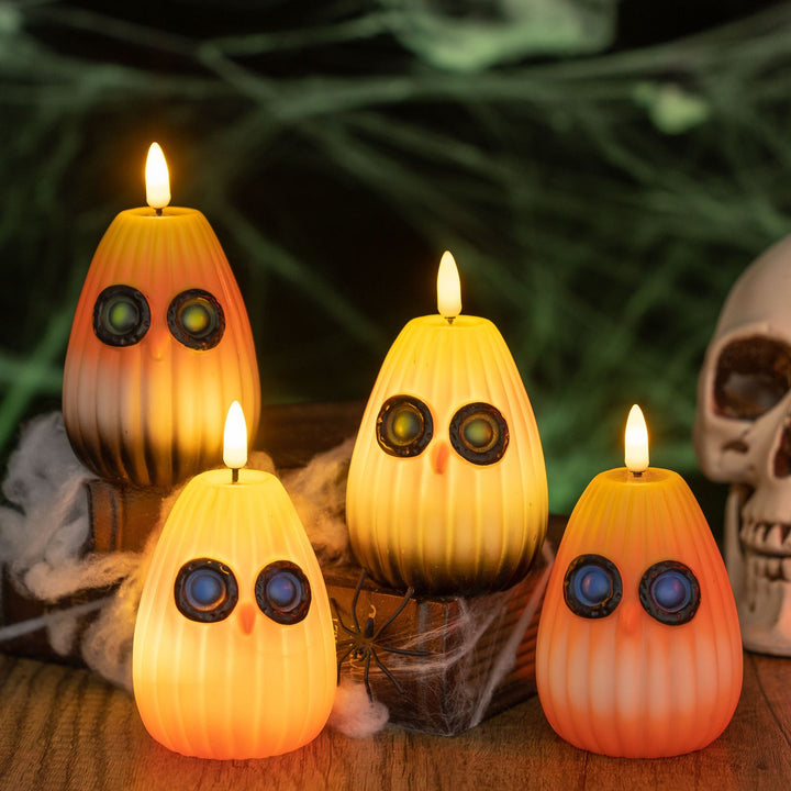 Veilleuse décorative moderne en PVC avec LED en forme de chouette pour Halloween, pour enfants, pour chambre à coucher 