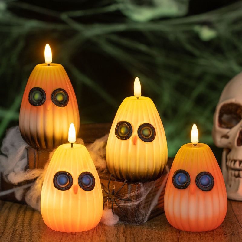 Contemporary Creative Halloween Owl PVC LED Kids Decorative Night Light For Bedroom