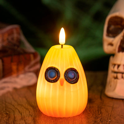 Contemporary Creative Halloween Owl PVC LED Kids Decorative Night Light For Bedroom