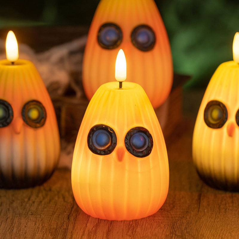 Contemporary Creative Halloween Owl PVC LED Kids Decorative Night Light For Bedroom
