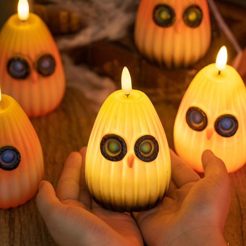 Contemporary Creative Halloween Owl PVC LED Kids Decorative Night Light For Bedroom