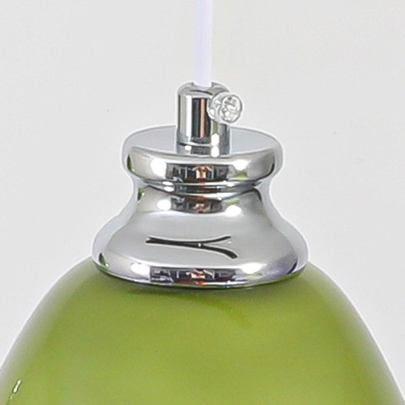 Traditional French Flower Iron Glass 1/3-Light Pendant Light For Living Room