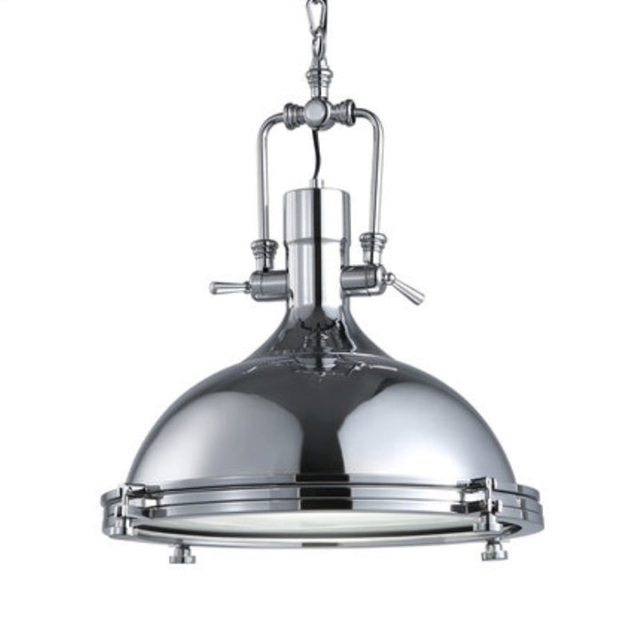 Contemporary Industrial Iron Round 1-Light Pendant Light For Dining Room