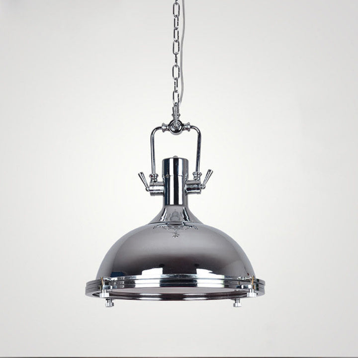 Contemporary Industrial Iron Round 1-Light Pendant Light For Dining Room