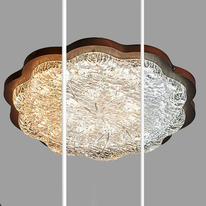 Plafonnier LED moderne en fer rétro, acier inoxydable, feuille d&