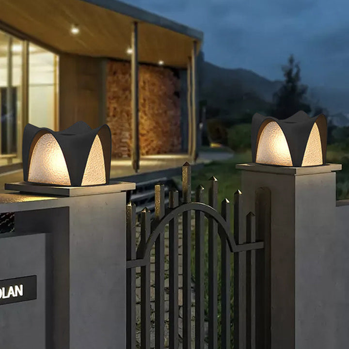 Modern Minimalist Waterproof Solar Stainless Steel ABS Round LED Landscape Lighting Outdoor Light For Outdoor Patio