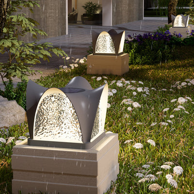 Moderne minimalistische wasserdichte Solar-Edelstahl-ABS-Runde-LED-Landschaftsbeleuchtung Außenleuchte für Außenpatio 