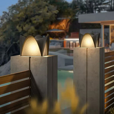 Moderne minimalistische wasserdichte Solar-Edelstahl-ABS-Runde-LED-Landschaftsbeleuchtung Außenleuchte für Außenpatio 