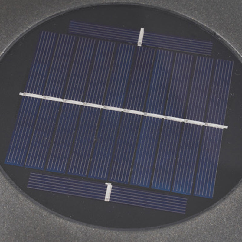 Moderne minimalistische wasserdichte Solar-Edelstahl-ABS-Runde-LED-Landschaftsbeleuchtung Außenleuchte für Außenpatio 