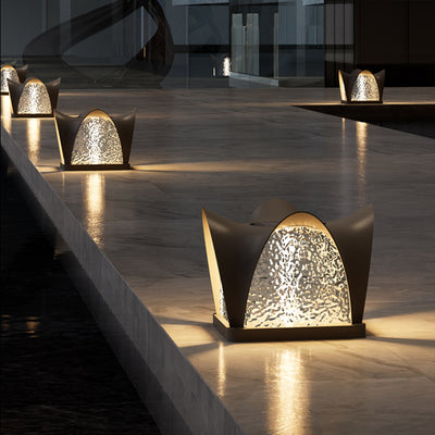 Moderne minimalistische wasserdichte Solar-Edelstahl-ABS-Runde-LED-Landschaftsbeleuchtung Außenleuchte für Außenpatio 