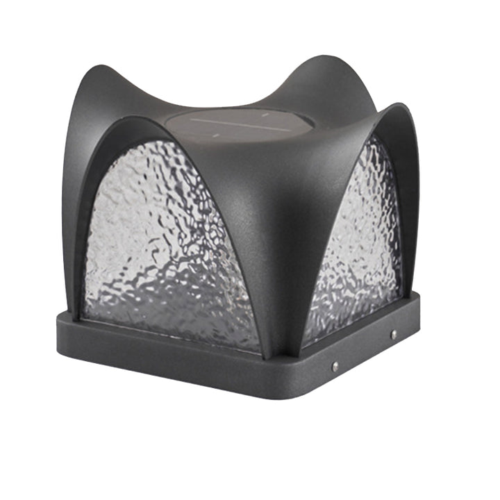 Modern Minimalist Waterproof Solar Stainless Steel ABS Round LED Landscape Lighting Outdoor Light For Outdoor Patio