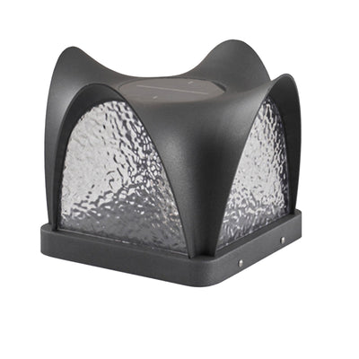 Moderne minimalistische wasserdichte Solar-Edelstahl-ABS-Runde-LED-Landschaftsbeleuchtung Außenleuchte für Außenpatio 