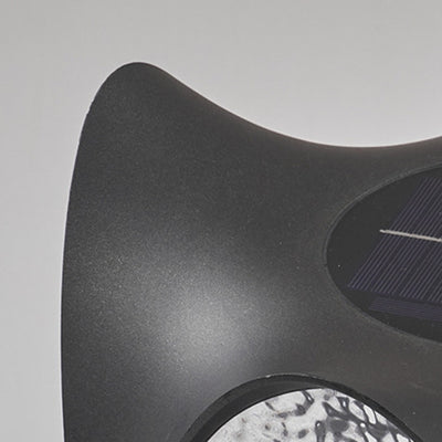 Moderne minimalistische wasserdichte Solar-Edelstahl-ABS-Runde-LED-Landschaftsbeleuchtung Außenleuchte für Außenpatio 