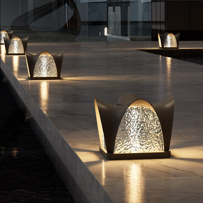 Moderne minimalistische wasserdichte Solar-Edelstahl-ABS-Runde-LED-Landschaftsbeleuchtung Außenleuchte für Außenpatio 
