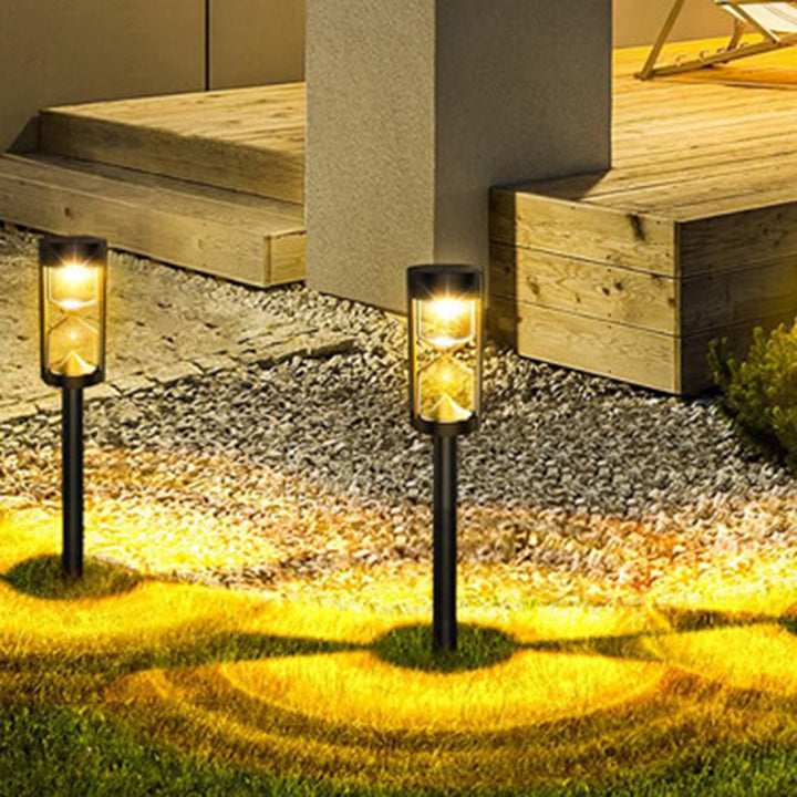 Lumière extérieure linéaire LED solaire étanche en ABS PC Art Déco moderne pour jardin 