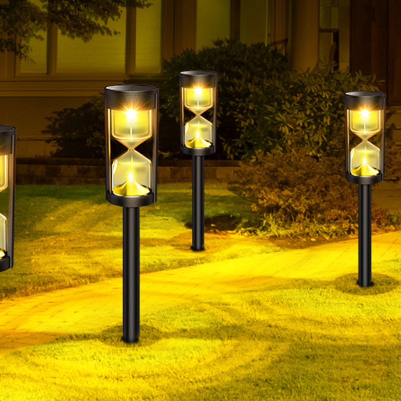 Lumière extérieure linéaire LED solaire étanche en ABS PC Art Déco moderne pour jardin 