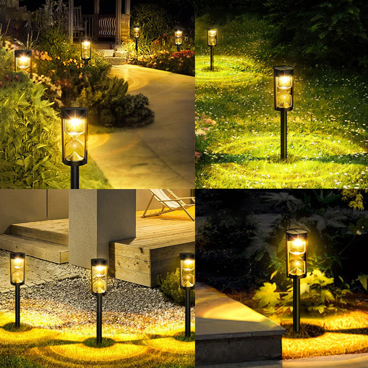 Lumière extérieure linéaire LED solaire étanche en ABS PC Art Déco moderne pour jardin 