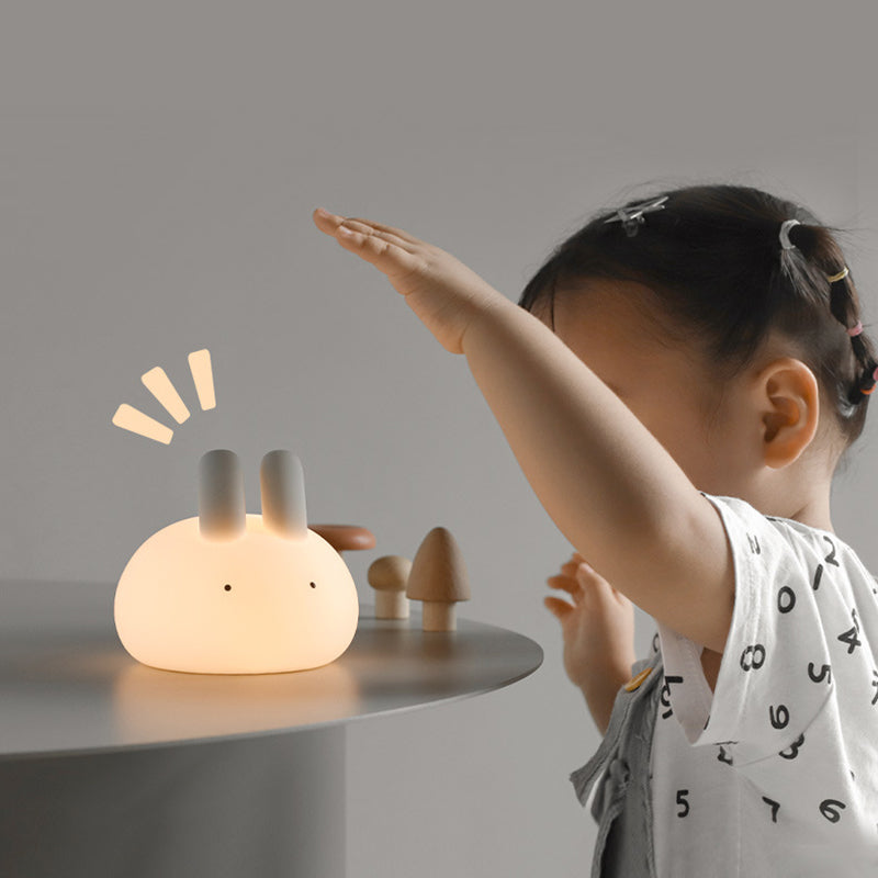 Modern Art Deco ABS Silica Rabbit LED Night Light For Bedroom