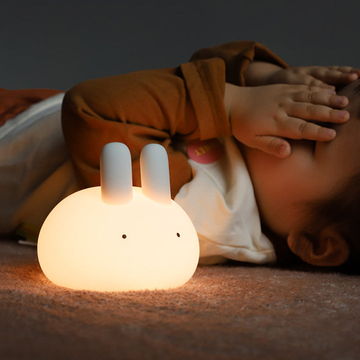 Modern Art Deco ABS Silica Rabbit LED Night Light For Bedroom