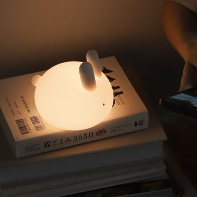 Modern Art Deco ABS Silica Rabbit LED Night Light For Bedroom
