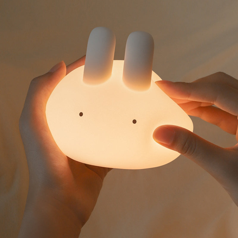 Modern Art Deco ABS Silica Rabbit LED Night Light For Bedroom