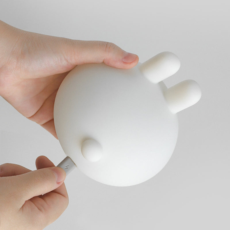 Modern Art Deco ABS Silica Rabbit LED Night Light For Bedroom
