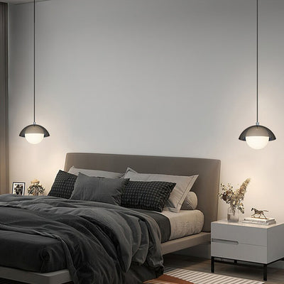 Modern Minimalist Iron Acrylic Round Linear LED Chandelier For Dining Room