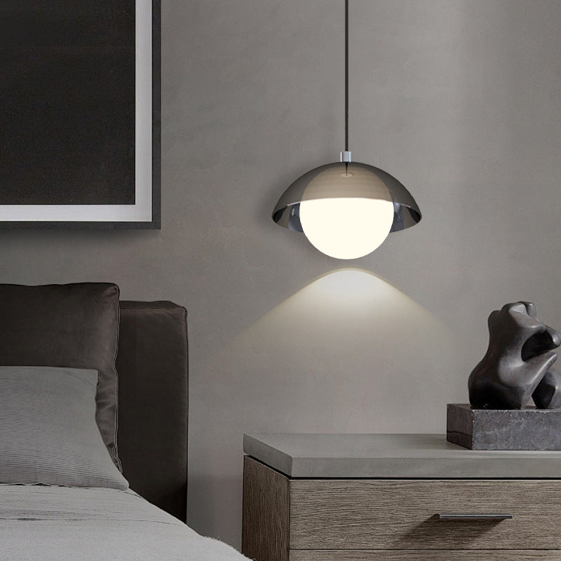 Modern Minimalist Iron Acrylic Round Linear LED Chandelier For Dining Room