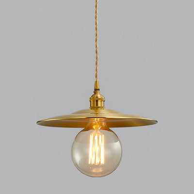 Contemporary Industrial Copper Glass Linear 1-Light Pendant Light For Dining Room
