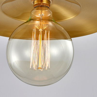 Contemporary Industrial Copper Glass Linear 1-Light Pendant Light For Dining Room