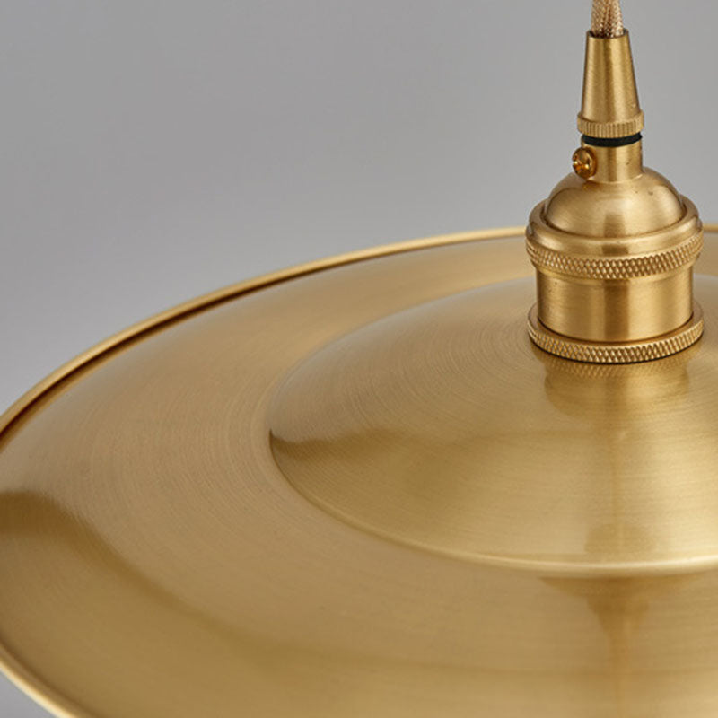 Zeitgenössische industrielle Kupfer-Glas-Lineare 1-Licht-Pendelleuchte für das Esszimmer 