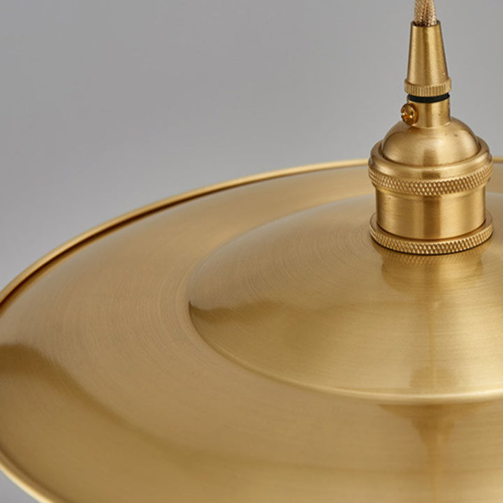 Zeitgenössische industrielle Kupfer-Glas-Lineare 1-Licht-Pendelleuchte für das Esszimmer 