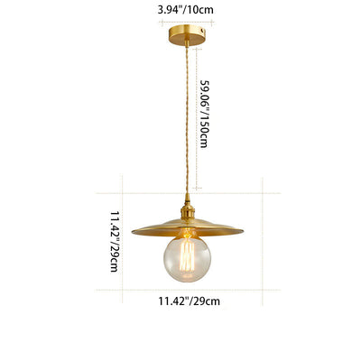 Contemporary Industrial Copper Glass Linear 1-Light Pendant Light For Dining Room