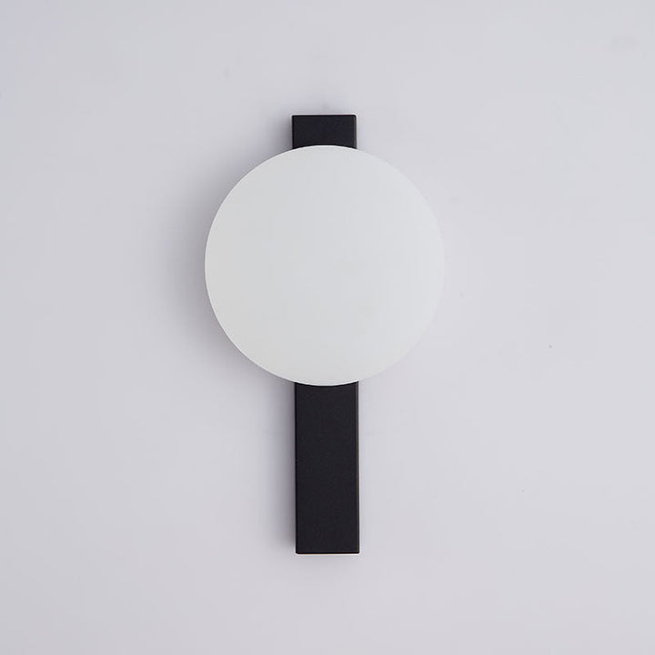 Moderne minimalistische runde LED-Wandleuchte aus Eisen und Kunststoff für das Schlafzimmer 
