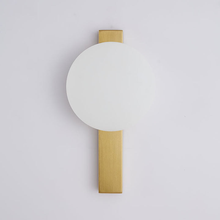 Moderne minimalistische runde LED-Wandleuchte aus Eisen und Kunststoff für das Schlafzimmer 