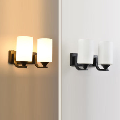 Moderne minimalistische Eisen-Glas-Lineare 1/2 Licht-Wandleuchte für das Schlafzimmer 