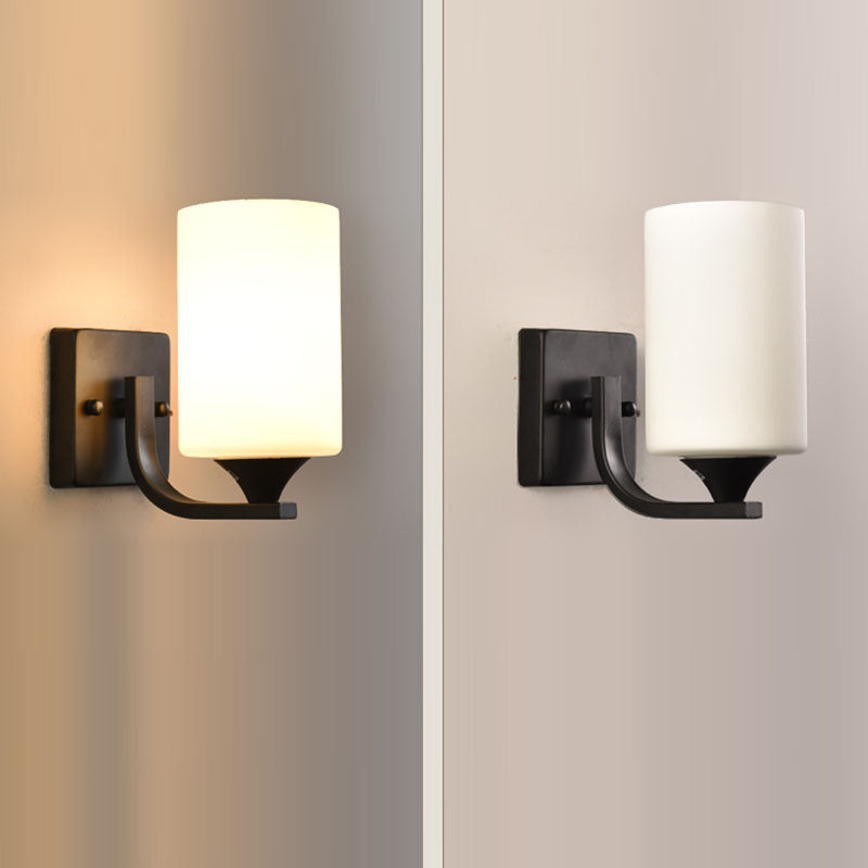 Moderne minimalistische Eisen-Glas-Lineare 1/2 Licht-Wandleuchte für das Schlafzimmer 