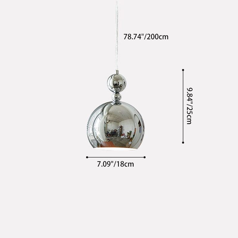 Suspension Luminaire 1 Lumière pour Salle à Manger en Verre Métal Vintage Traditionnel 